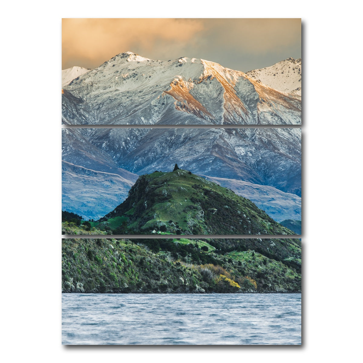 AUTO-MOCKUP WHITE | Waterfall Creek | 3 Piece | Gallery Wrap Canvas | group=8x18_stacked