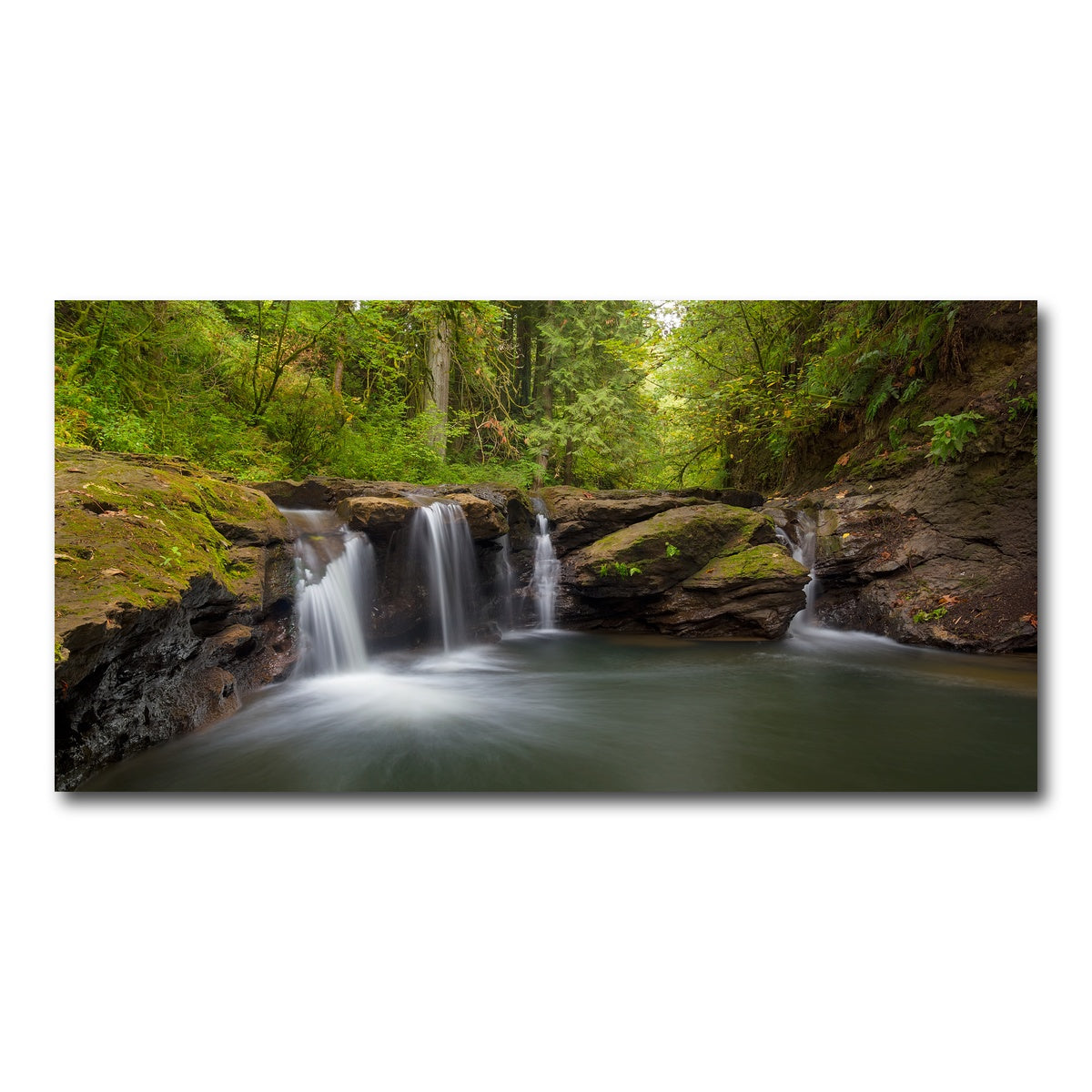 AUTO-MOCKUP WHITE | Waterfall at Rock Creek | 1 Piece | Gallery Wrap Canvas | group=2x1