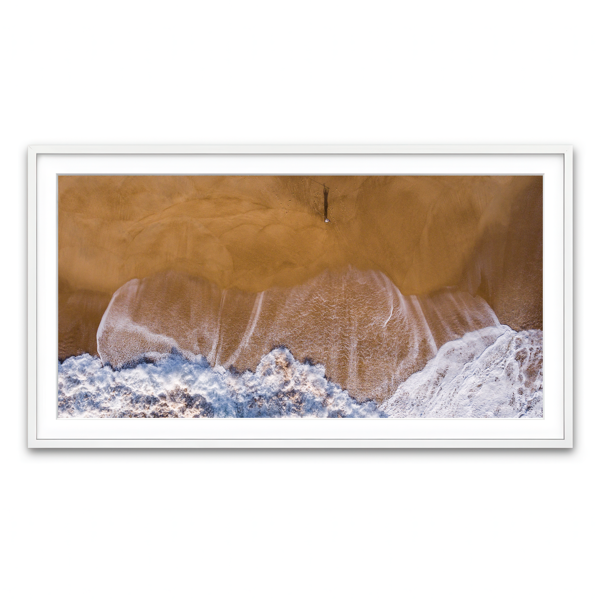 Framed Print 2x1 White