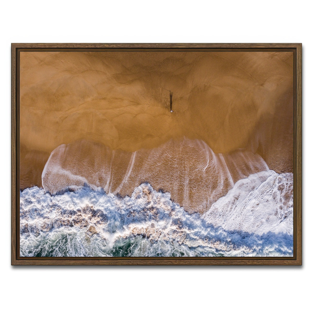 AUTO-MOCKUP WHITE | Wave Watcher | 1 Piece | Walnut Framed Canvas | group=4x3