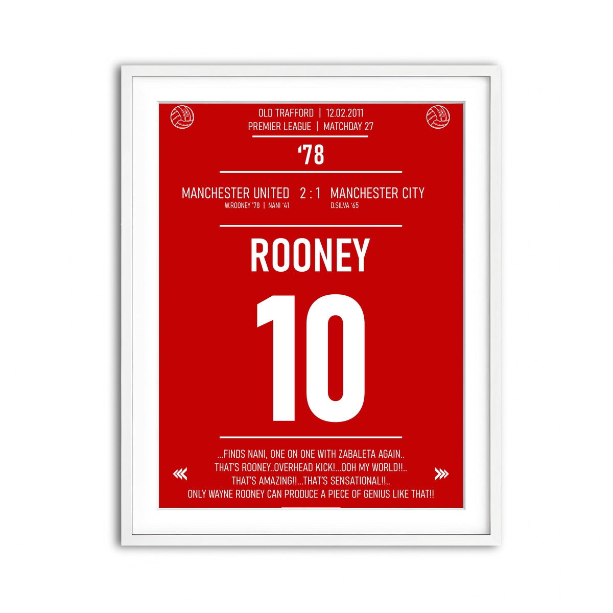 Framed Print 3x4 White