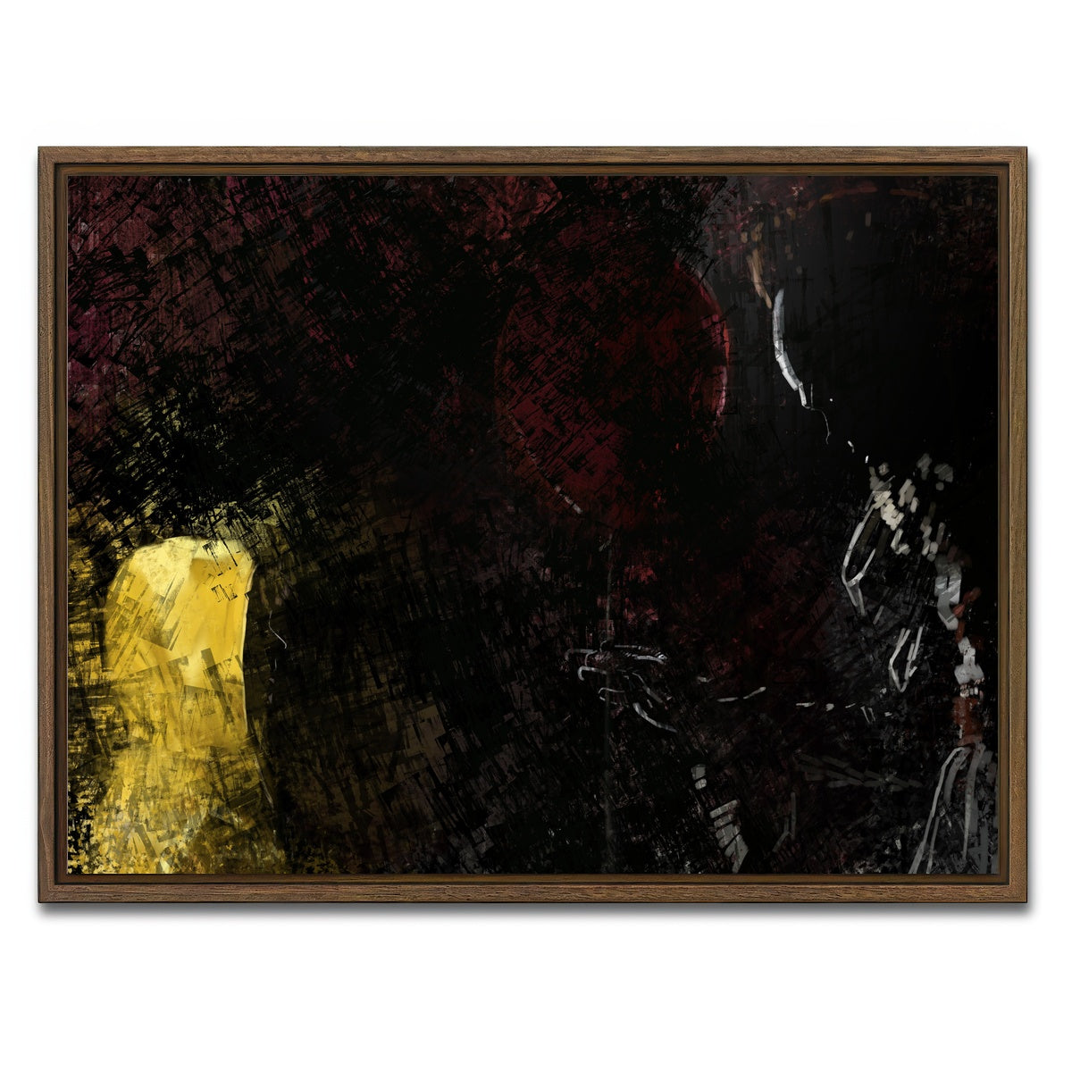 AUTO-MOCKUP WHITE | We All Float | 1 Piece | Walnut Framed Canvas | group=4x3