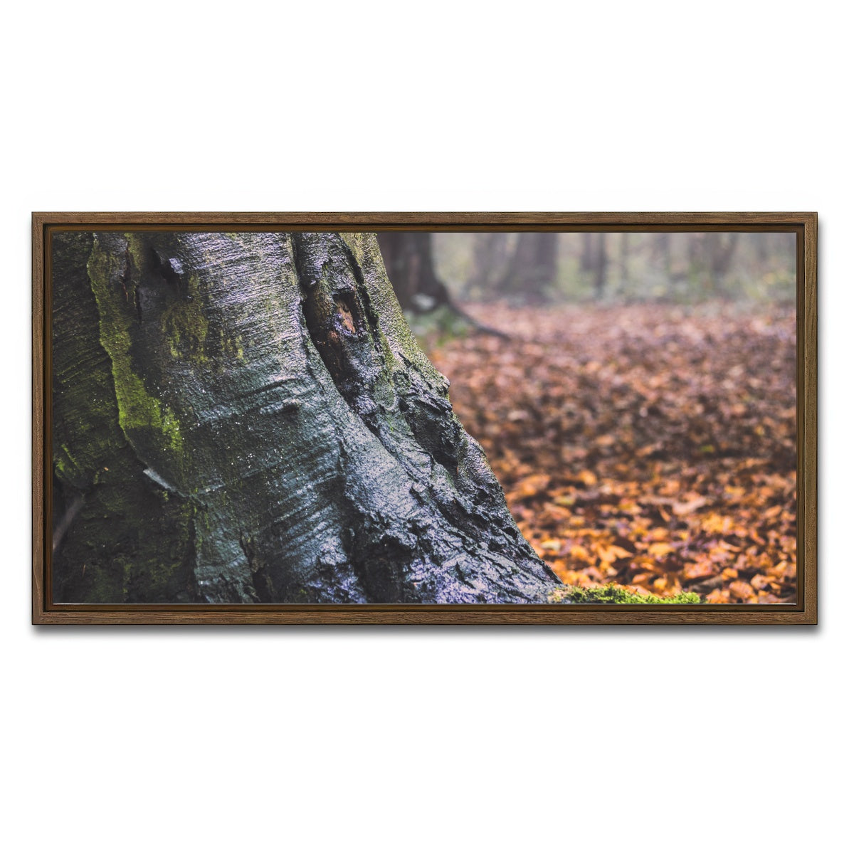 AUTO-MOCKUP WHITE | Weathered Trunk | 1 Piece | Walnut Framed Canvas | group=2x1