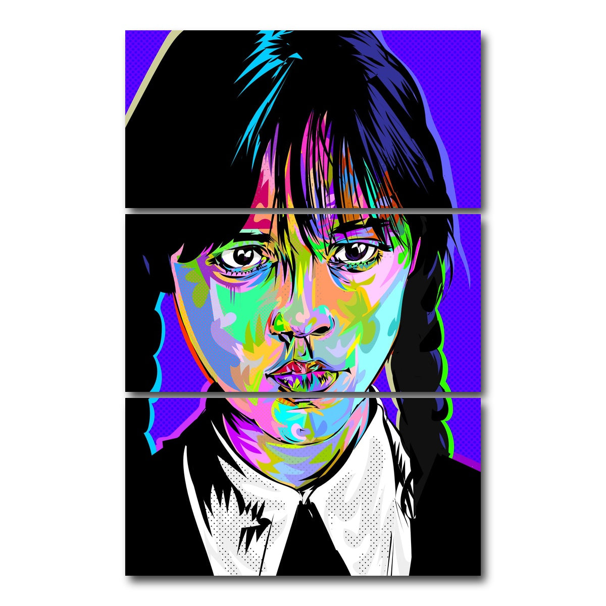 AUTO-MOCKUP WHITE | Wednesday | 3 Piece | Gallery Wrap Canvas | group=12x24_stacked