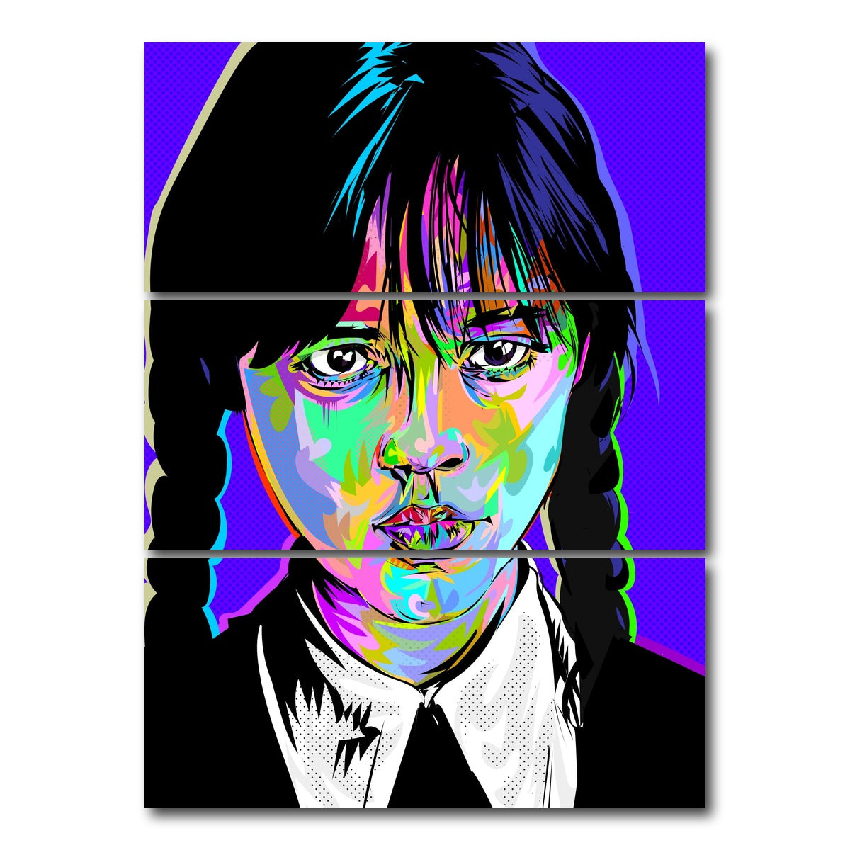 AUTO-MOCKUP WHITE | Wednesday | 3 Piece | Gallery Wrap Canvas | group=8x18_stacked