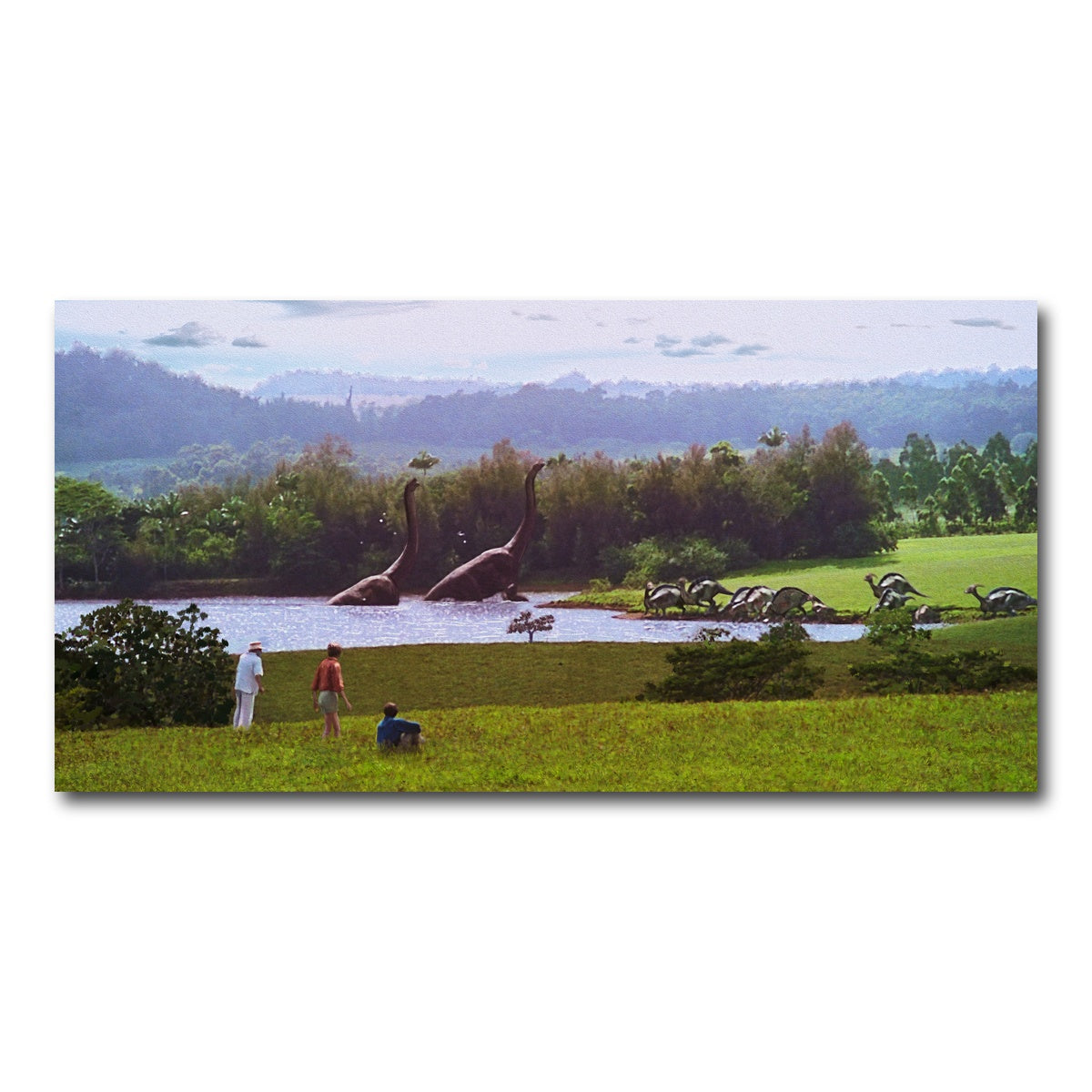 AUTO-MOCKUP WHITE | Welcome to Jurassic Park | 1 Piece | Gallery Wrap Canvas | group=2x1