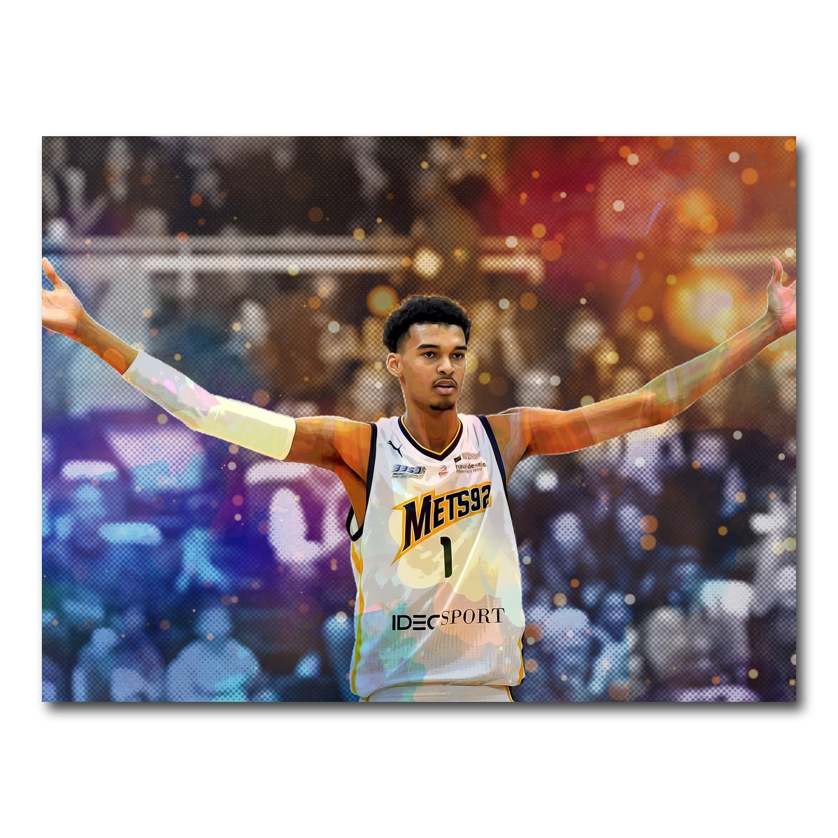 AUTO-MOCKUP WHITE | Wembanyama | 1 Piece | Gallery Wrap Canvas | group=4x3