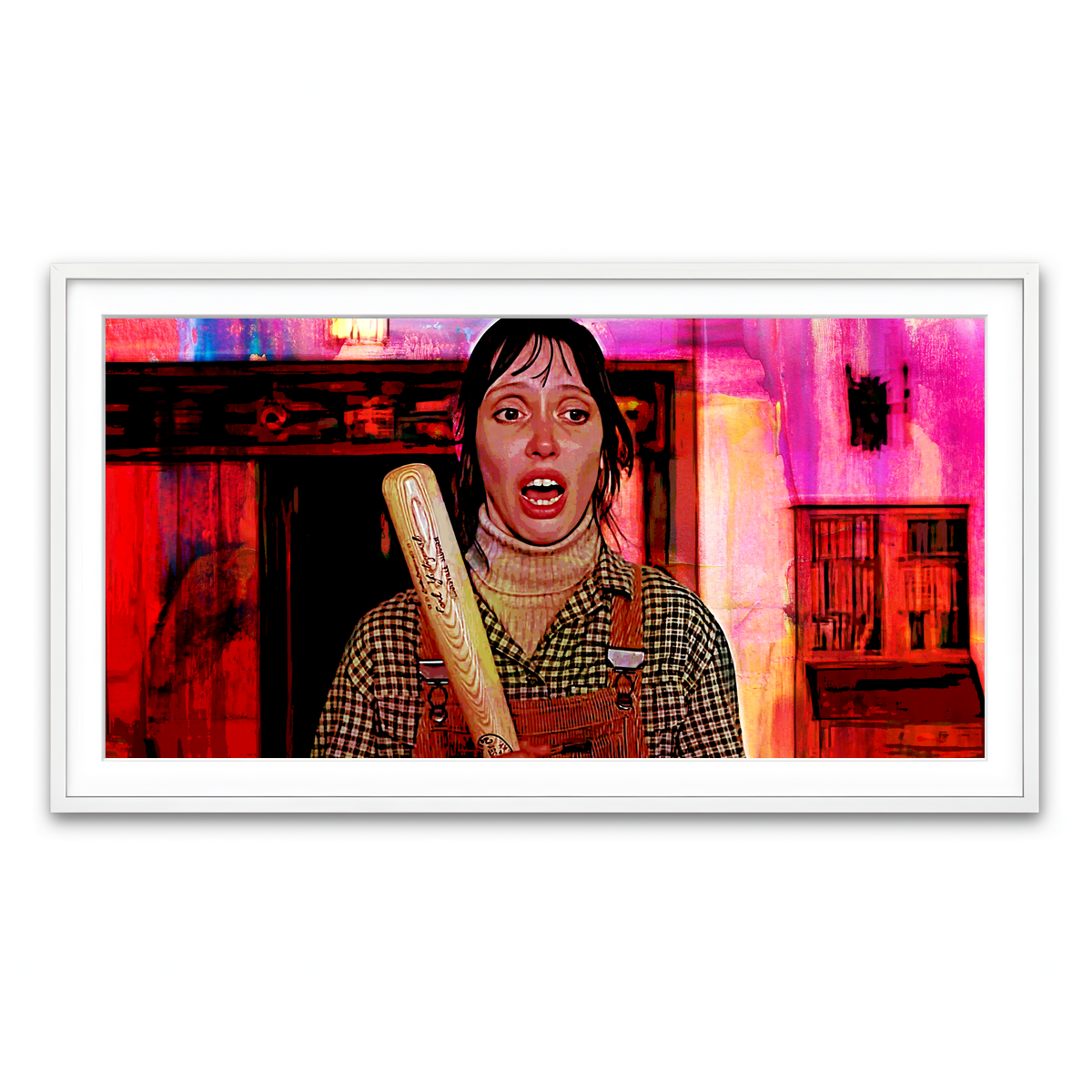 Framed Print 2x1 White