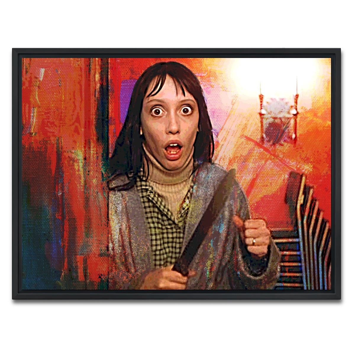 AUTO-MOCKUP WHITE | Wendy Terrified | 1 Piece | Black Framed Canvas | group=4x3