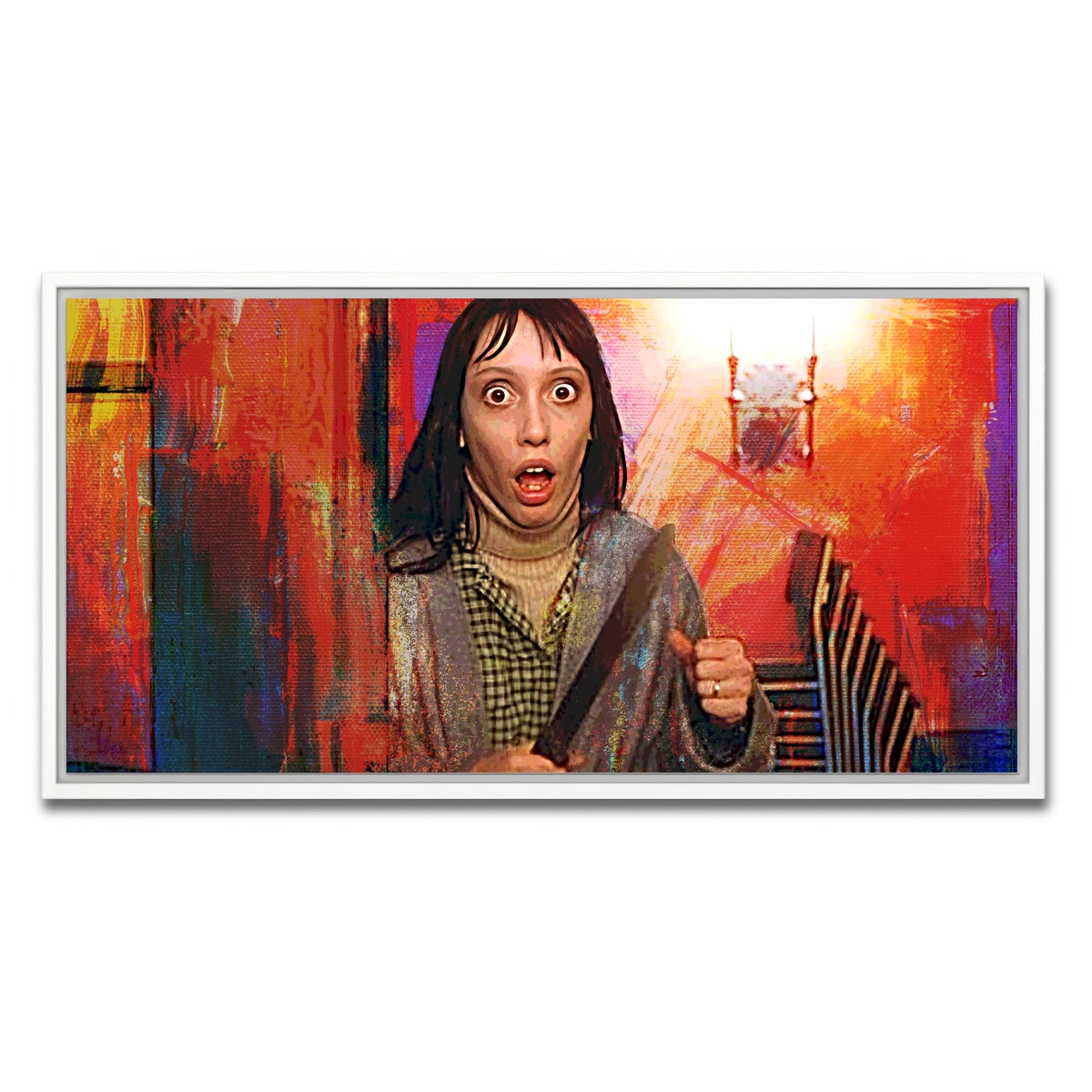 AUTO-MOCKUP WHITE | Wendy Terrified | 1 Piece | White Framed Canvas | group=2x1
