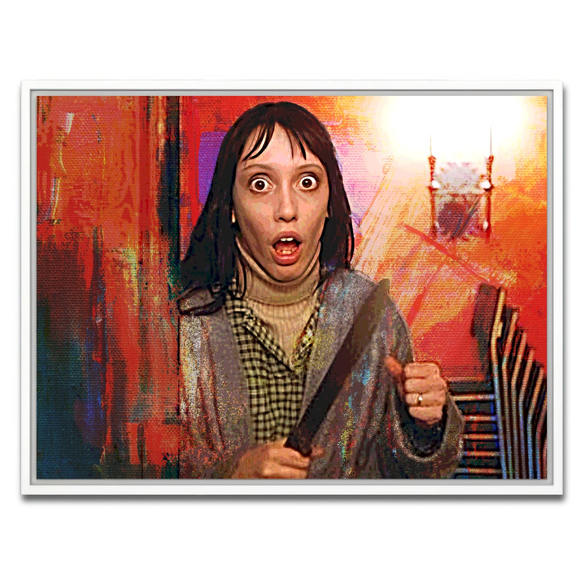 AUTO-MOCKUP WHITE | Wendy Terrified | 1 Piece | White Framed Canvas | group=4x3