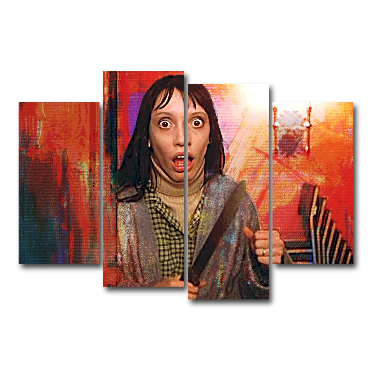 AUTO-MOCKUP WHITE | Wendy Terrified | 4 Piece | Gallery Wrap Canvas | group=4_short