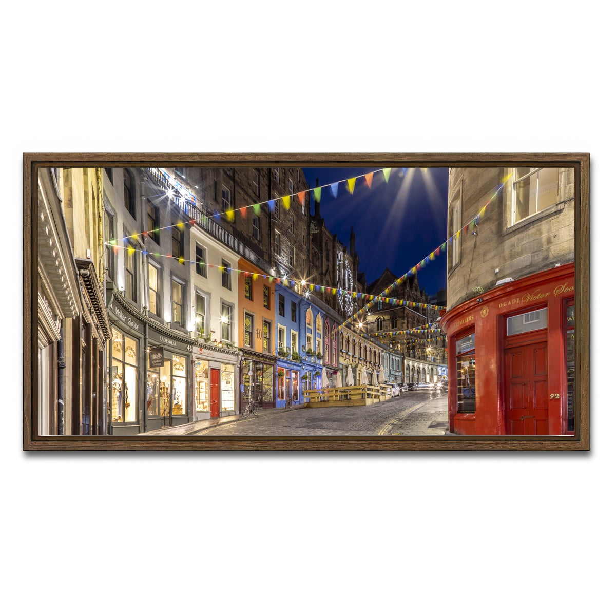 AUTO-MOCKUP WHITE | West Bow - Victoria Street | 1 Piece | Walnut Framed Canvas | group=2x1