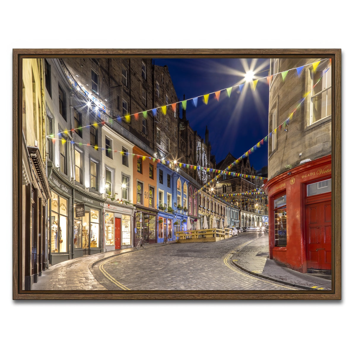 AUTO-MOCKUP WHITE | West Bow - Victoria Street | 1 Piece | Walnut Framed Canvas | group=4x3