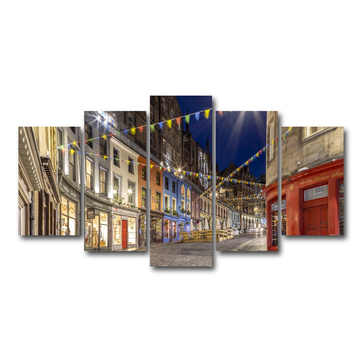 AUTO-MOCKUP WHITE | West Bow - Victoria Street | 5 Piece | Gallery Wrap Canvas | group=5_normal