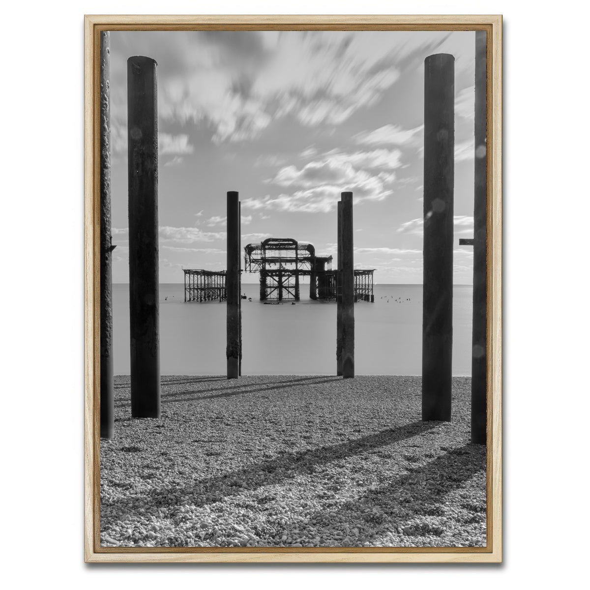 AUTO-MOCKUP WHITE | West Pier | 1 Piece | Natural Framed Canvas | group=3x4
