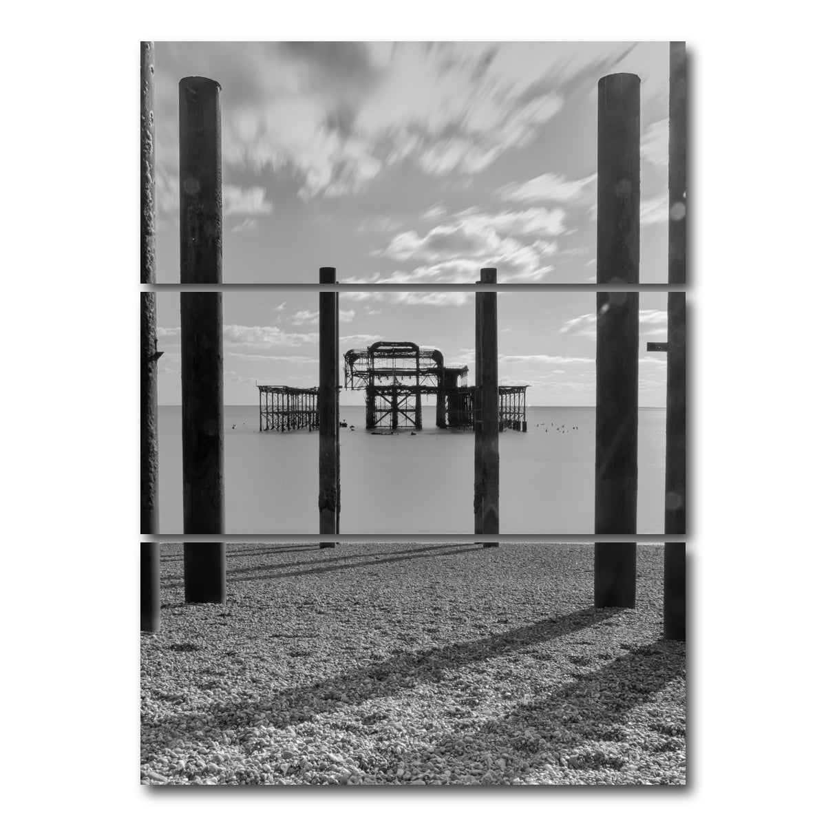 AUTO-MOCKUP WHITE | West Pier | 3 Piece | Gallery Wrap Canvas | group=8x18_stacked