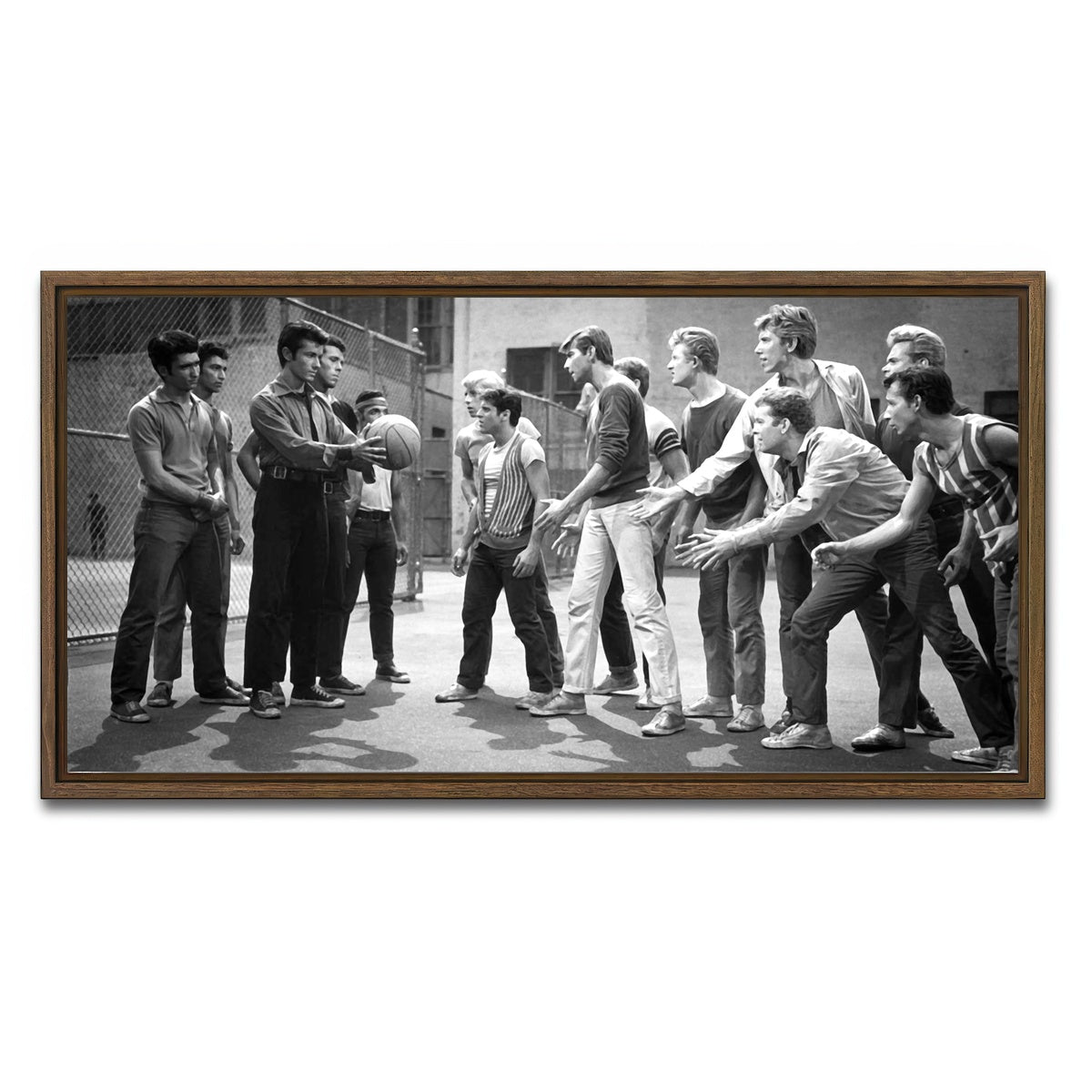 AUTO-MOCKUP WHITE | West Side Story | 1 Piece | Walnut Framed Canvas | group=2x1