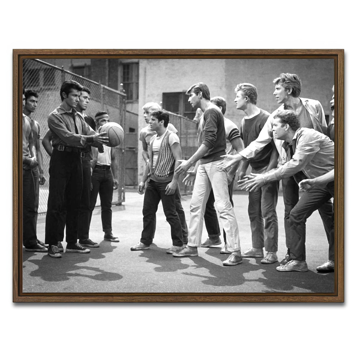AUTO-MOCKUP WHITE | West Side Story | 1 Piece | Walnut Framed Canvas | group=4x3