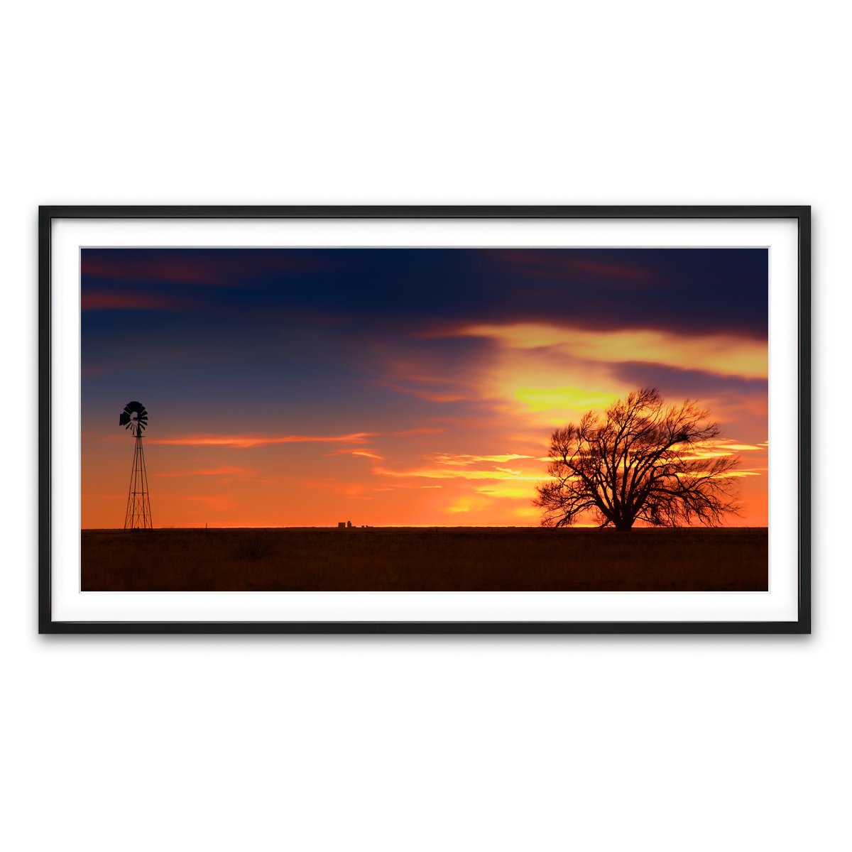 Framed Print 2x1 Black