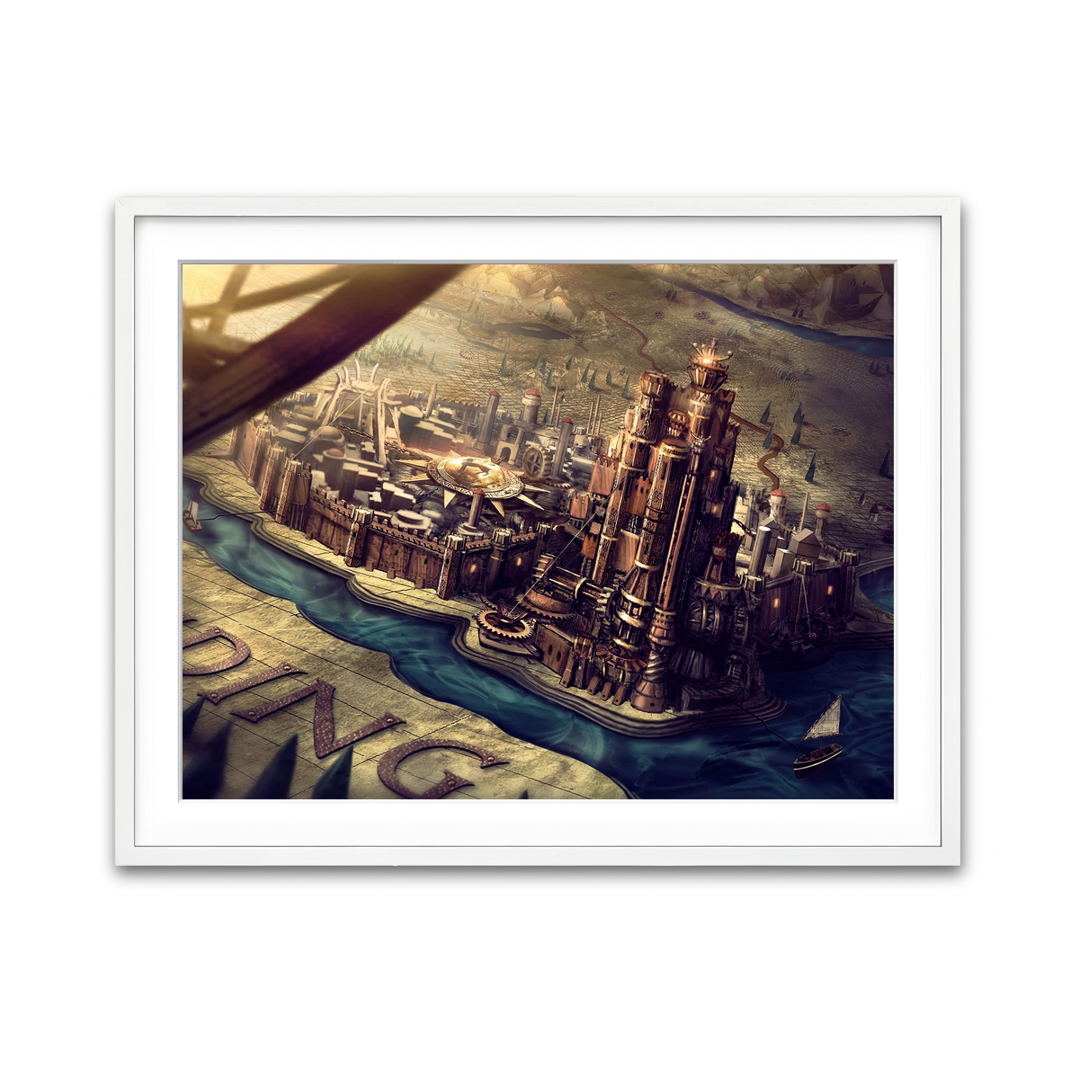 Framed Print 4x3 White