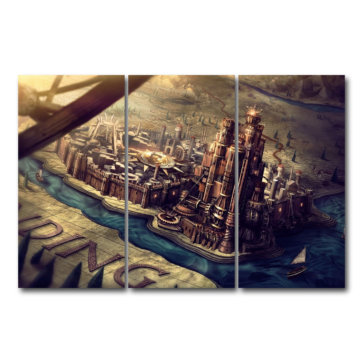 AUTO-MOCKUP WHITE | Westeros | 3 Piece | Gallery Wrap Canvas | group=12x24