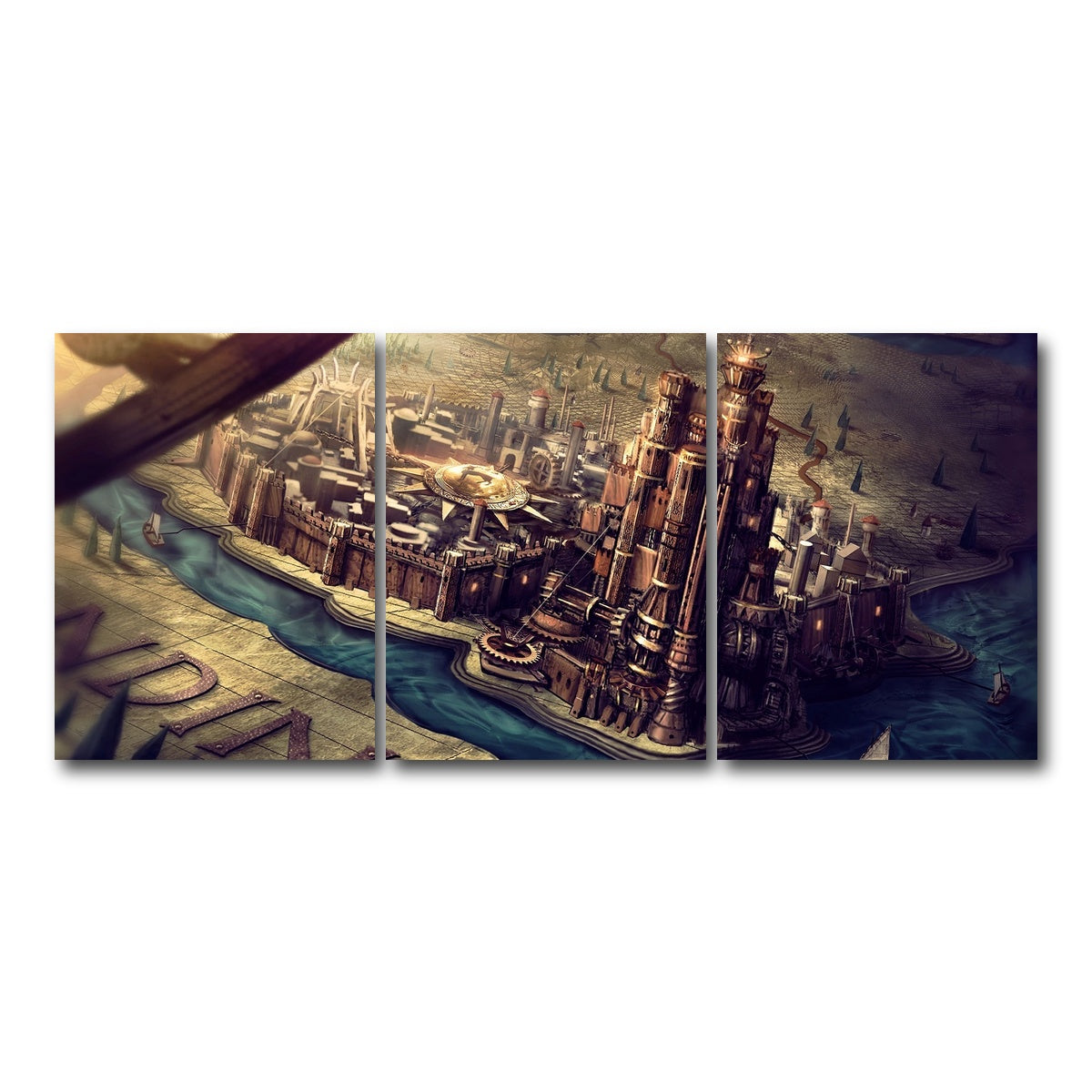 AUTO-MOCKUP WHITE | Westeros | 3 Piece | Gallery Wrap Canvas | group=18x24