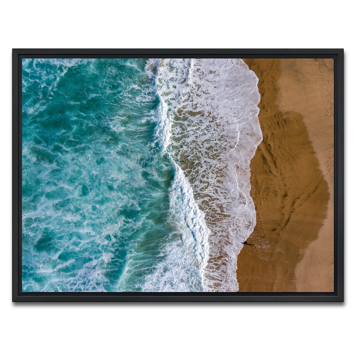 AUTO-MOCKUP WHITE | Wet Sand | 1 Piece | Black Framed Canvas | group=4x3