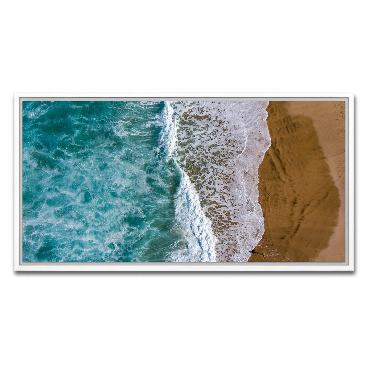 AUTO-MOCKUP WHITE | Wet Sand | 1 Piece | White Framed Canvas | group=2x1