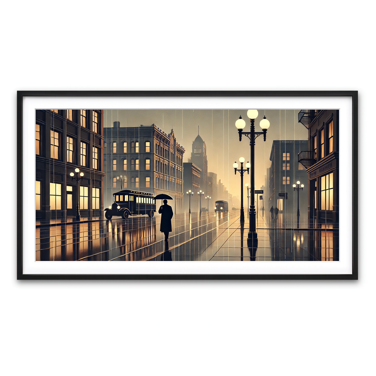 Framed Print 2x1 Black