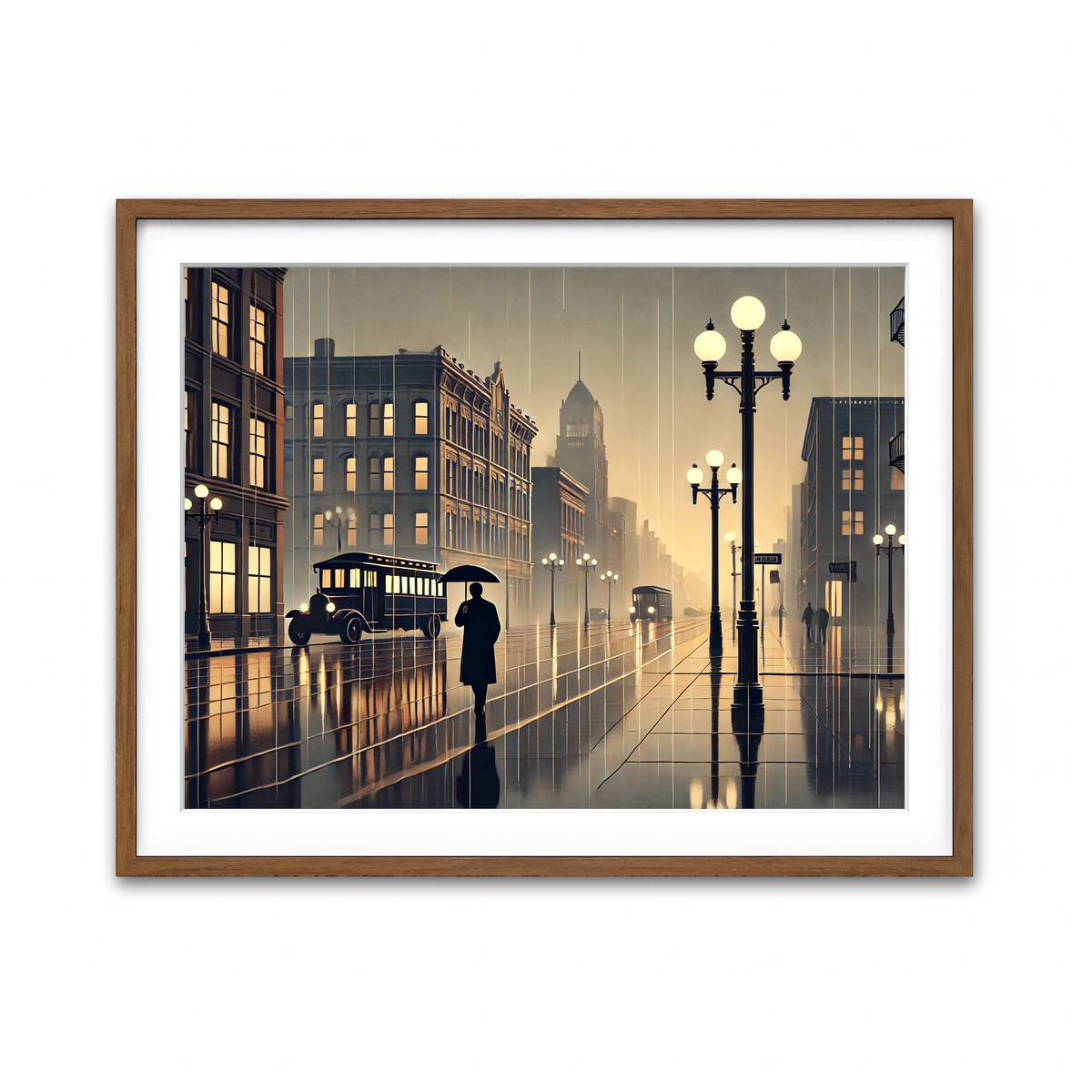 Framed Print 4x3 Walnut