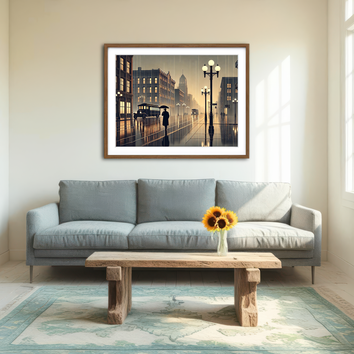 AUTO-MOCKUP ROOM | Wet Streets Wall Art