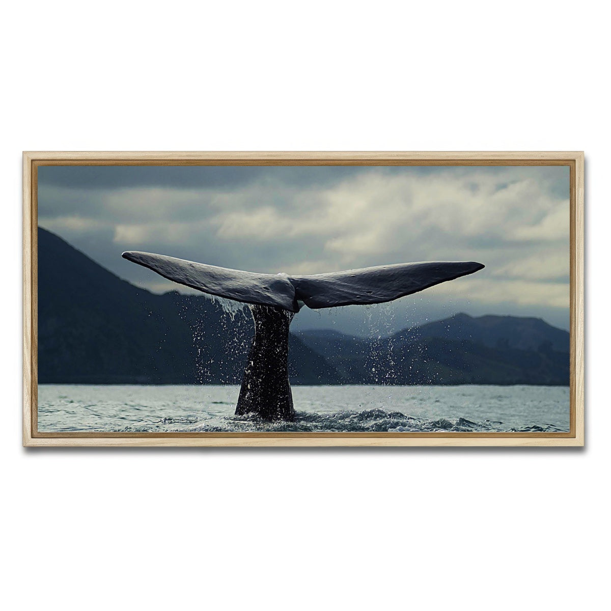 AUTO-MOCKUP WHITE | Whale Tail | 1 Piece | Natural Framed Canvas | group=2x1