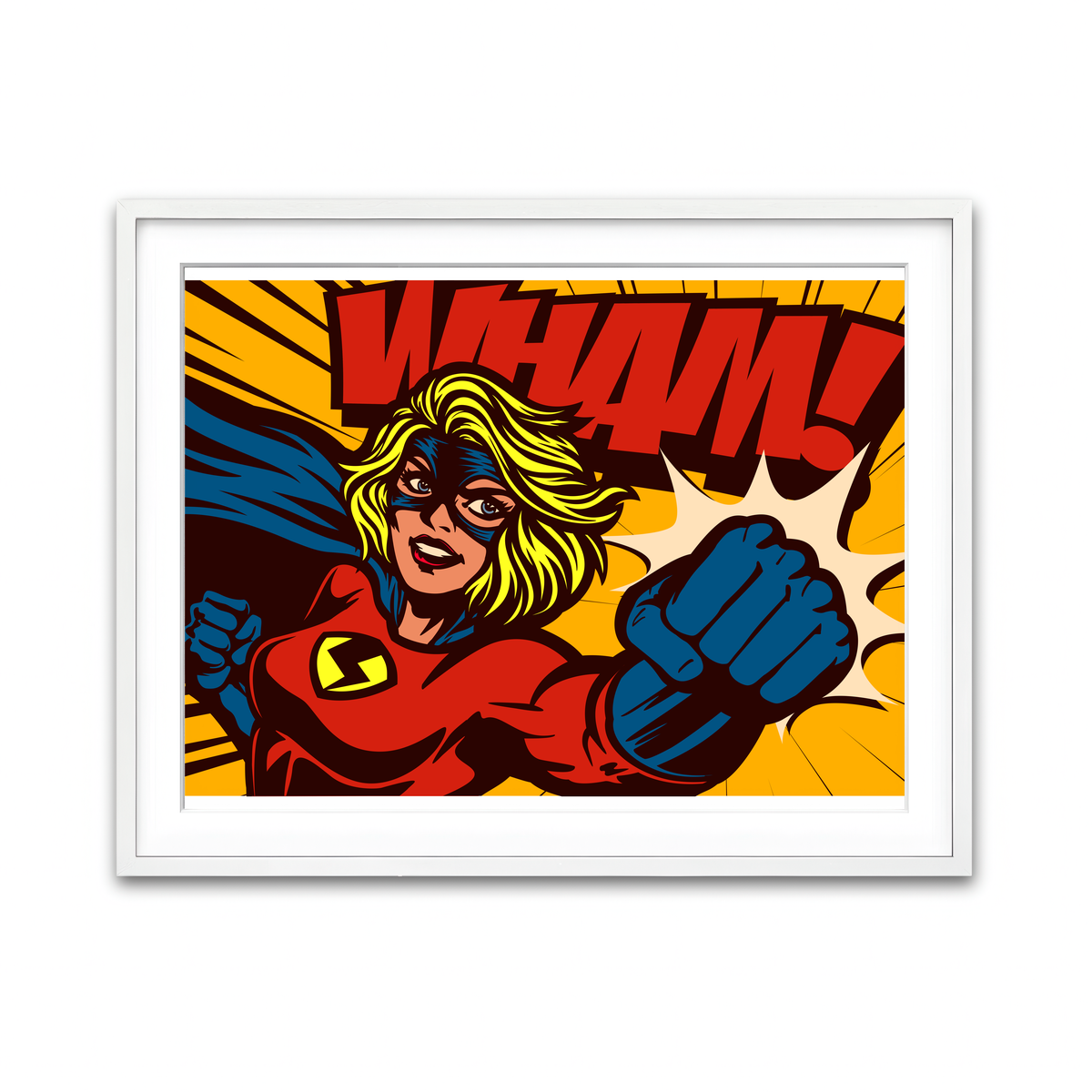 Framed Print 4x3 White