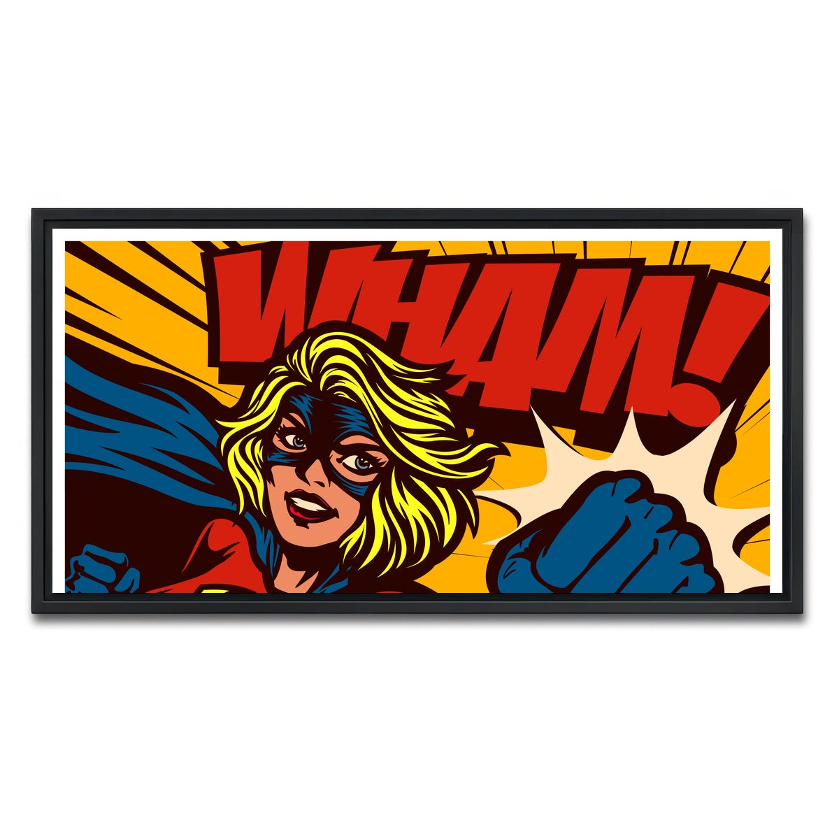 AUTO-MOCKUP WHITE | Wham | 1 Piece | Black Framed Canvas | group=2x1