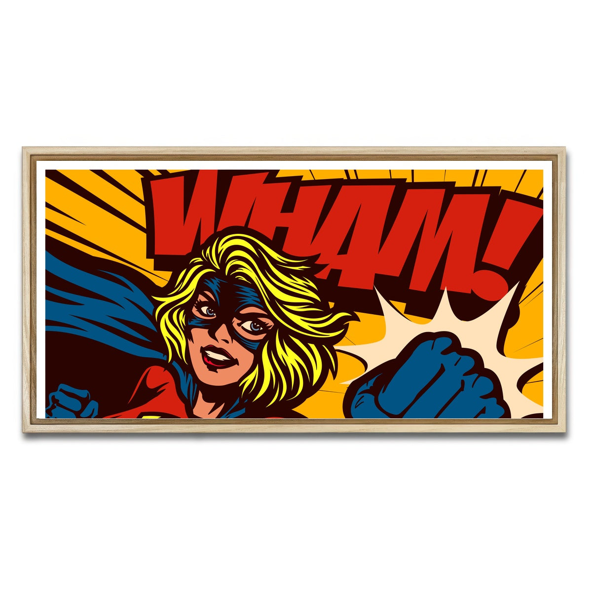 AUTO-MOCKUP WHITE | Wham | 1 Piece | Natural Framed Canvas | group=2x1