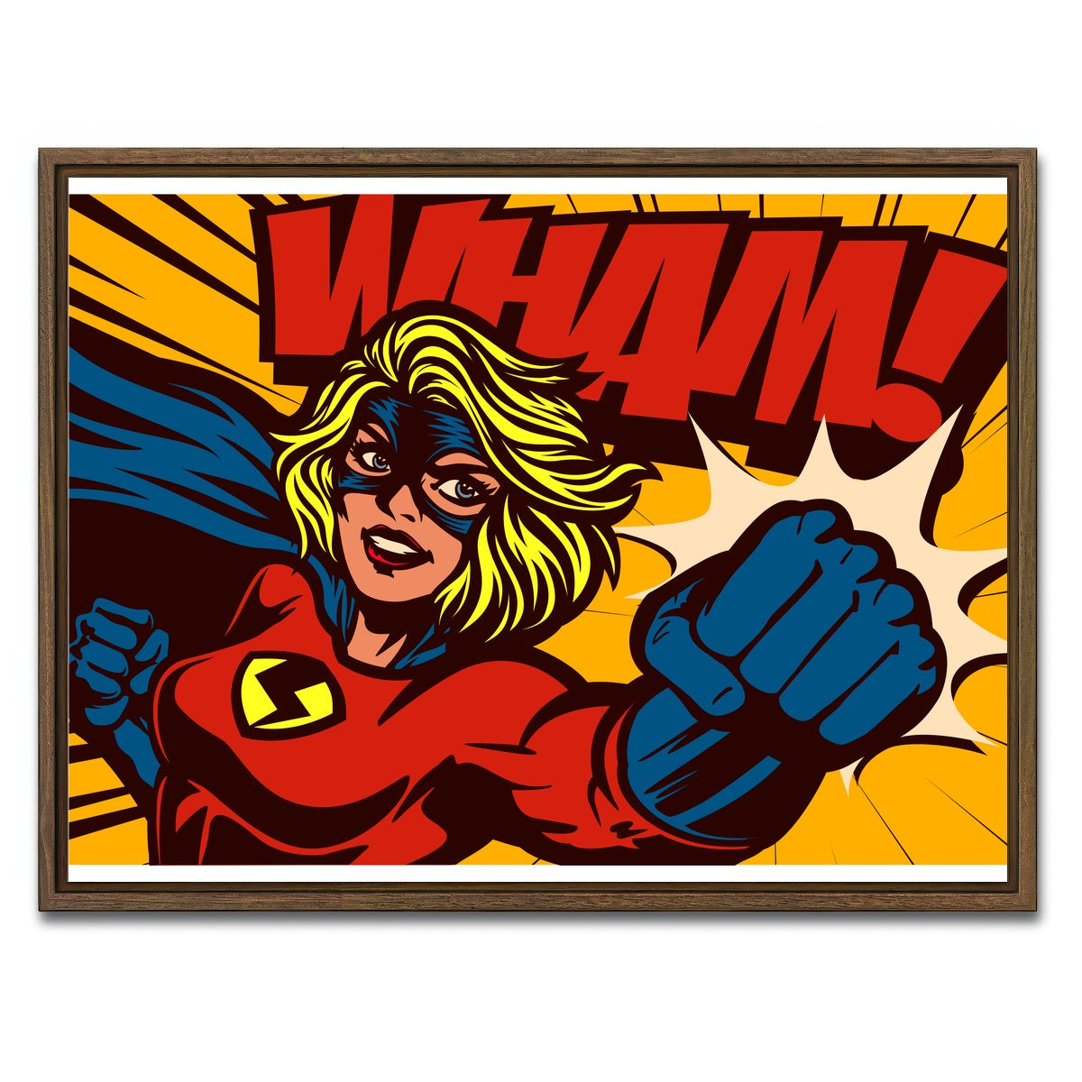 AUTO-MOCKUP WHITE | Wham | 1 Piece | Walnut Framed Canvas | group=4x3