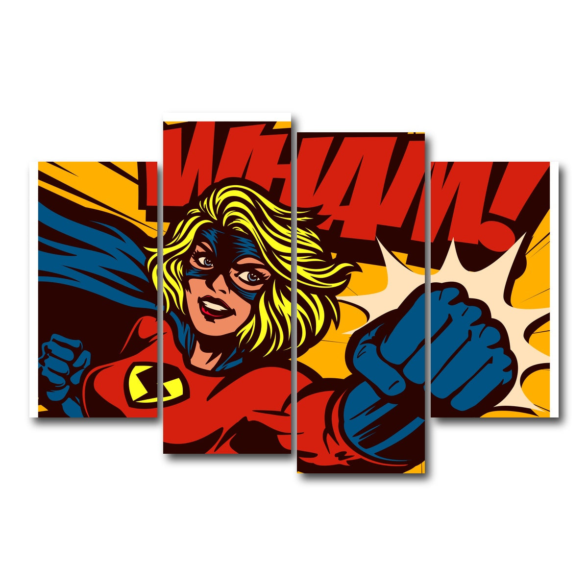 AUTO-MOCKUP WHITE | Wham | 4 Piece | Gallery Wrap Canvas | group=4_short