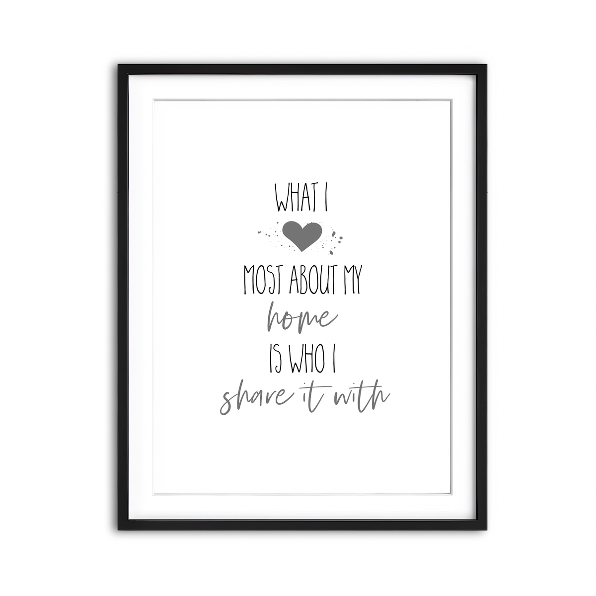 Framed Print 3x4 Black