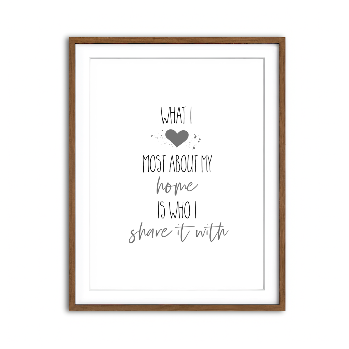 Framed Print 3x4 Walnut