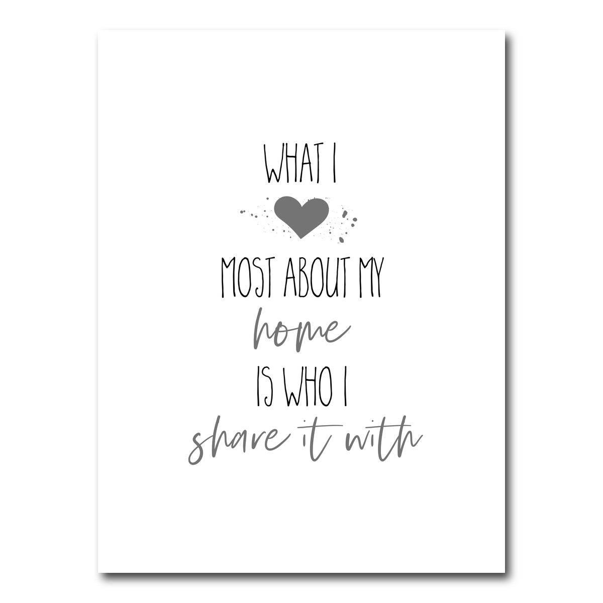 AUTO-MOCKUP WHITE | What I love most about my home | 1 Piece | Gallery Wrap Canvas | group=3x4