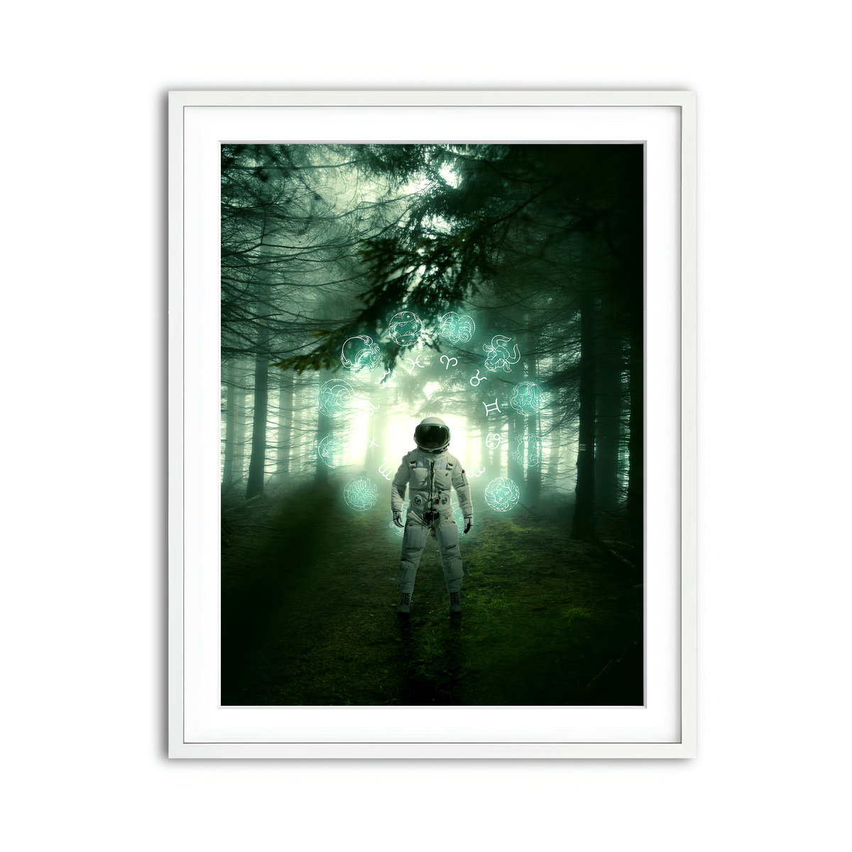 Framed Print 3x4 White