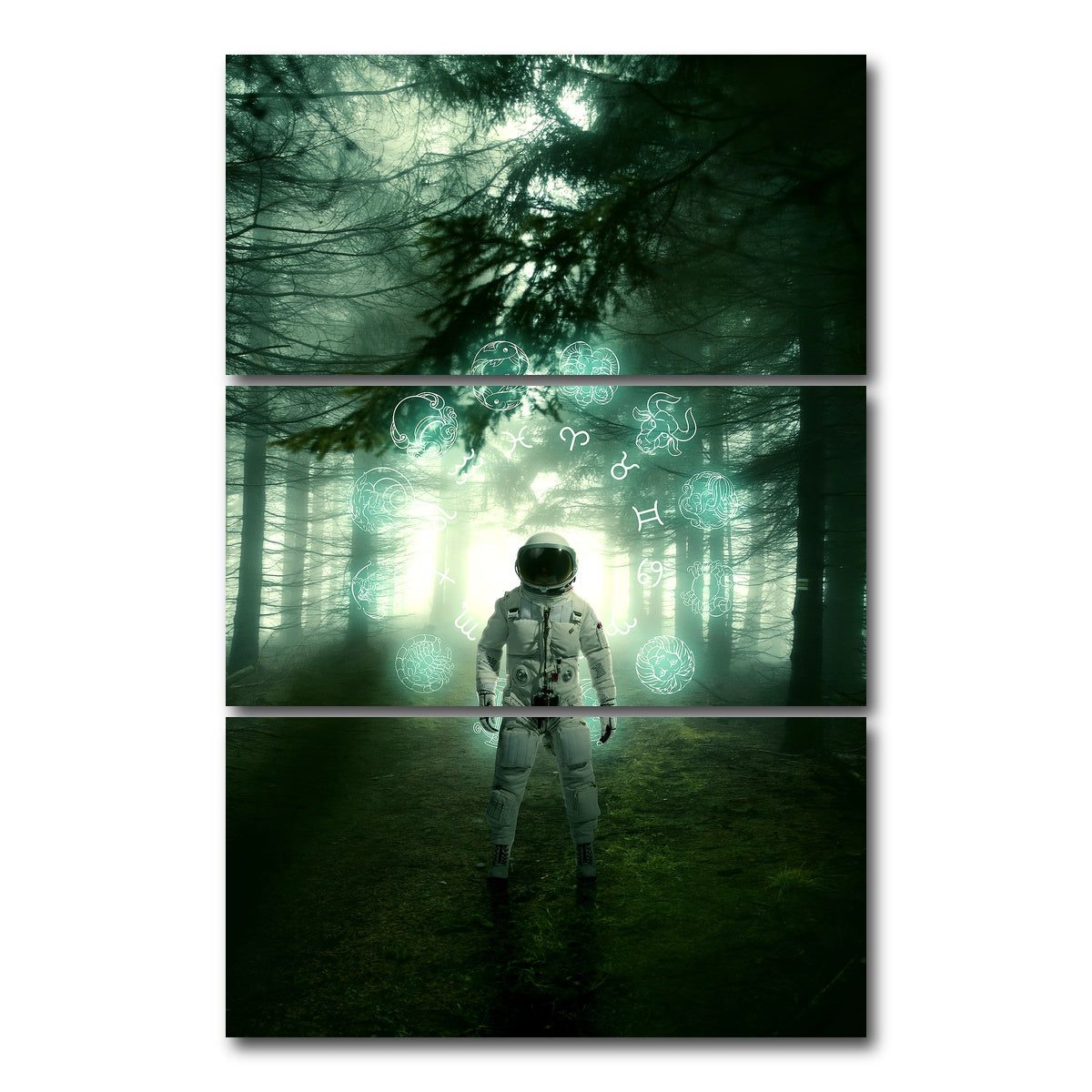 AUTO-MOCKUP WHITE | What's your sign | 3 Piece | Gallery Wrap Canvas | group=12x24_stacked