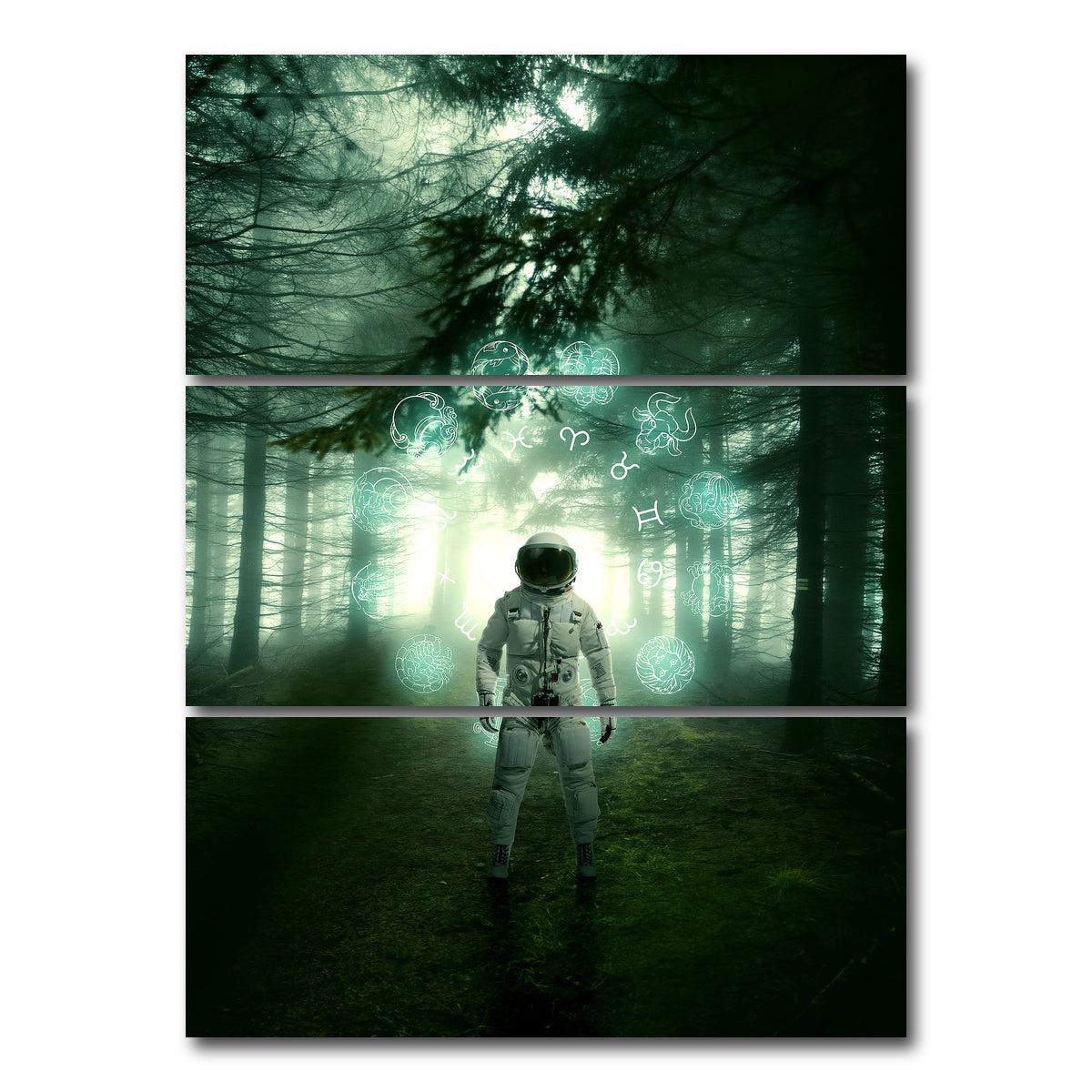 AUTO-MOCKUP WHITE | What's your sign | 3 Piece | Gallery Wrap Canvas | group=8x18_stacked