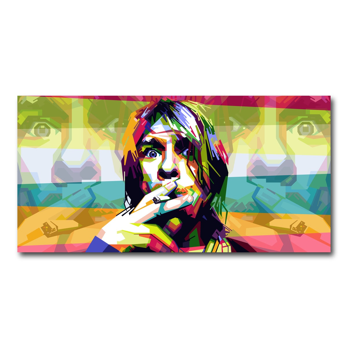 AUTO-MOCKUP WHITE | Whatever Nevermind | 1 Piece | Gallery Wrap Canvas | group=2x1