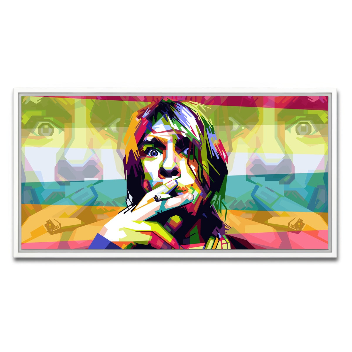 AUTO-MOCKUP WHITE | Whatever Nevermind | 1 Piece | White Framed Canvas | group=2x1