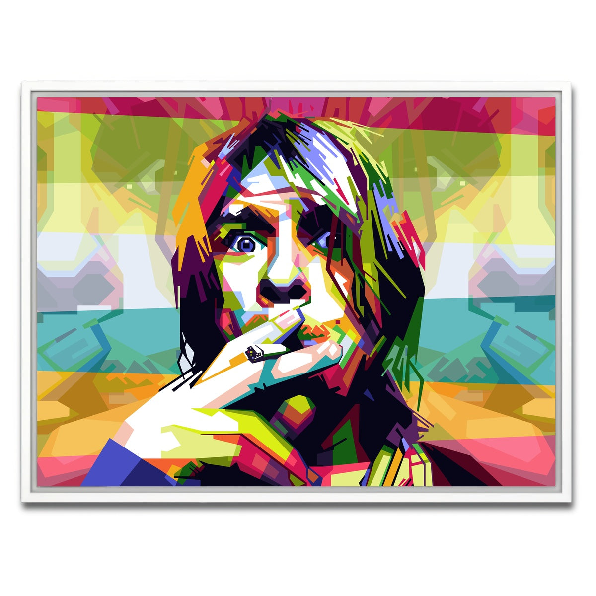 AUTO-MOCKUP WHITE | Whatever Nevermind | 1 Piece | White Framed Canvas | group=4x3