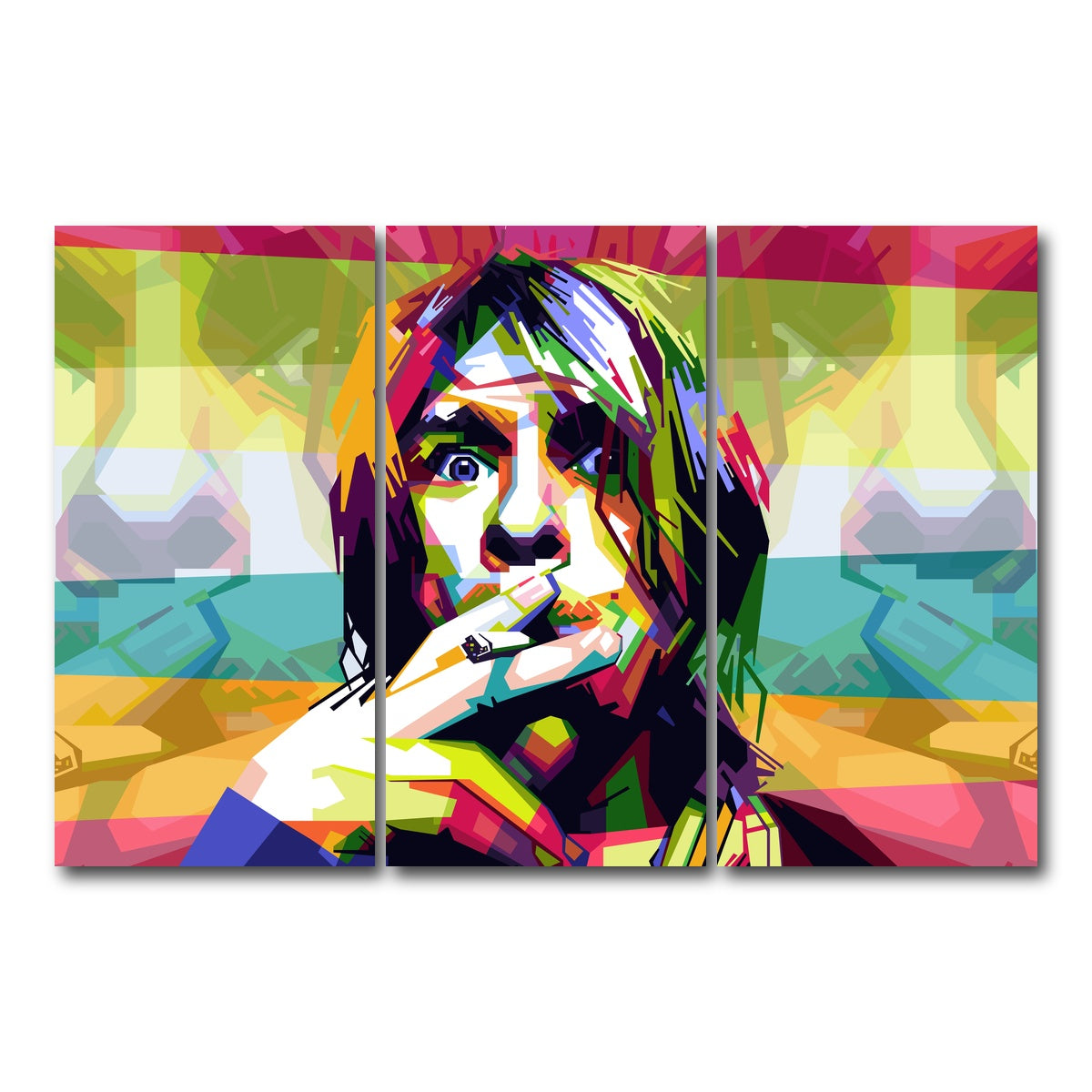 AUTO-MOCKUP WHITE | Whatever Nevermind | 3 Piece | Gallery Wrap Canvas | group=12x24