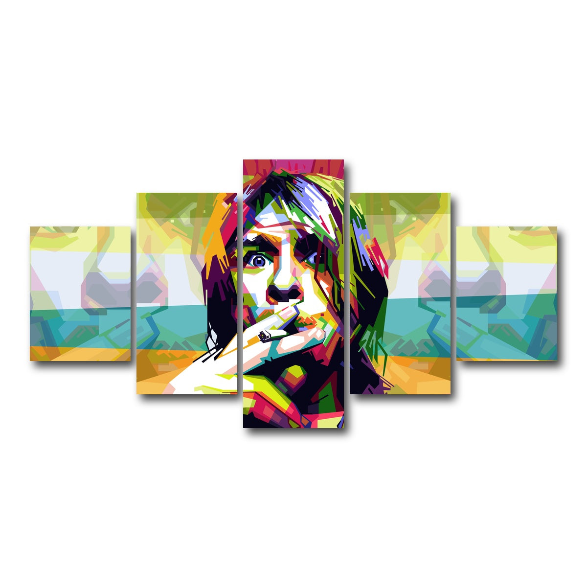 AUTO-MOCKUP WHITE | Whatever Nevermind | 5 Piece | Gallery Wrap Canvas | group=5_short