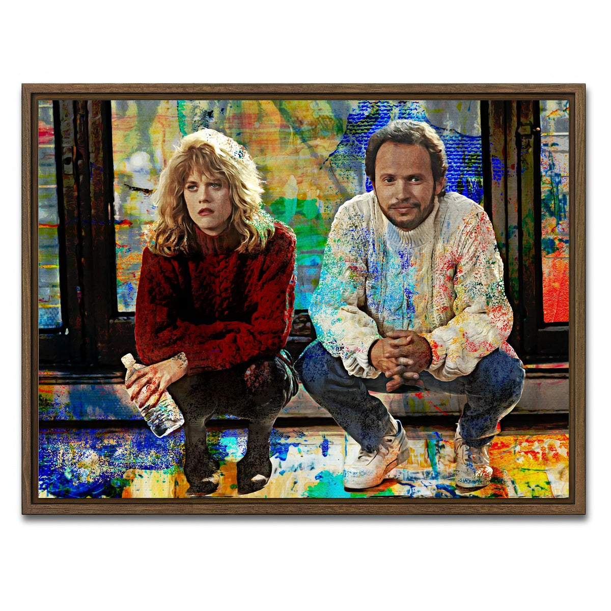 AUTO-MOCKUP WHITE | When Harry Met Sally | 1 Piece | Walnut Framed Canvas | group=4x3